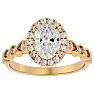 1 3/4 Carat Oval Shape Diamond Engagement Ring In 14 Karat Yellow Gold Image-1