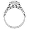 2 1/2 Carat Oval Shape Moissanite Bridal Set In 14 Karat White Gold Image-3