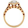 2 1/2 Carat Oval Shape Diamond Bridal Set In 14 Karat Yellow Gold Image-3