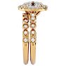 2 1/2 Carat Oval Shape Diamond Bridal Set In 14 Karat Yellow Gold Image-4
