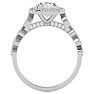 2 1/2 Carat Oval Shape Diamond Engagement Ring In 14 Karat White Gold Image-3