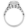 2 Carat Cushion Cut Diamond Bridal Set In 14 Karat White Gold Image-3