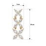 Diamond Drop Earrings: 3 3/4 Carat Marquise Shape Diamond Cluster Dangle Earrings In 14 Karat Yellow Gold Image-5