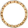 Eternity Ring Size 7 3 1/2 Carat Oval and Round Moissanite Eternity Ring In 14 Karat Yellow Gold Image-3