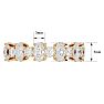 Eternity Ring Size 7 3 1/2 Carat Oval and Round Moissanite Eternity Ring In 14 Karat Yellow Gold Image-5