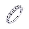 Matching Vintage Engagement Wedding Band In 14 Karat White Gold Image-2