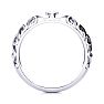 Matching Vintage Engagement Wedding Band In 14 Karat White Gold Image-3