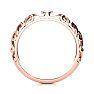 Matching Vintage Engagement Wedding Band In 14 Karat Rose Gold Image-3