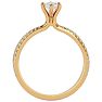 1 Carat Marquise Shape Diamond Engagement Ring In 14 Karat Yellow Gold Image-3
