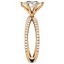 1 Carat Marquise Shape Diamond Engagement Ring In 14 Karat Yellow Gold Image-4