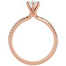 1 Carat Marquise Shape Diamond Engagement Ring In 14 Karat Rose Gold Image-3