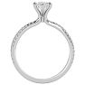 1 1/4 Carat Marquise Shape Diamond Engagement Ring In 14 Karat White Gold Image-3