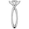1 1/4 Carat Marquise Shape Diamond Engagement Ring In 14 Karat White Gold Image-4
