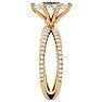 1 1/4 Carat Marquise Shape Diamond Engagement Ring In 14 Karat Yellow Gold Image-4
