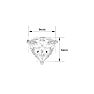 1 1/2 Carat Heart Shape Moissanite Stud Earrings In Platinum Image-5