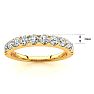 3/4 Carat Matching Wedding Band for a Princess Center Engagement Ring In 14K Yellow Gold  Image-4