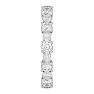 1 1/2 Carat Moissanite Eternity Ring In 14 Karat White Gold, Ring Size 5.5 Image-4