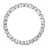 1 1/2 Carat Moissanite Eternity Ring In 14 Karat White Gold, Ring Size 6 Image-3