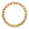 1 1/2 Carat Moissanite Eternity Ring In 14 Karat Yellow Gold, Ring Size 4 Image-3