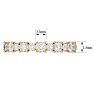 1 3/4 Carat Moissanite Eternity Ring In 14 Karat Yellow Gold, Ring Size 9 Image-5