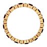 1 1/2 Carat Ruby and Diamond Eternity Ring In 14 Karat Yellow Gold, Ring Size 6 Image-3