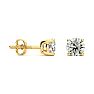 3/4 Carat Diamond Stud Earrings In 14 Karat Yellow Gold Image-1