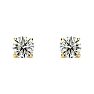 3/4 Carat Diamond Stud Earrings In 14 Karat Yellow Gold Image-2