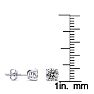1 Carat Diamond Stud Earrings In 14 Karat White Gold Image-4