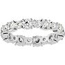 2 1/2 Carat Moissanite Eternity Ring In 14 Karat White Gold, Ring Size 9 Image-1