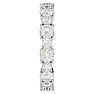 2 1/2 Carat Moissanite Eternity Ring In 14 Karat White Gold, Ring Size 9.5 Image-4