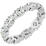 2 1/2 Carat Diamond Eternity Ring In 14 Karat White Gold, Ring Size 8 Image-2