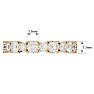 2 1/4 Carat Diamond Eternity Ring In 14 Karat Yellow Gold, Ring Size 5 Image-5