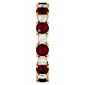 2 1/4 Carat Ruby and Diamond Eternity Ring In 14 Karat Yellow Gold, Ring Size 7.5 Image-4