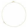 0.04 Carat Diamond Sideways Cross Necklace In 14 Karat Yellow Gold, 16 Inches Image-2