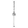 0.03 Carat Diamond Bar Cross Necklace In 14 Karat White Gold, 16-18 Inches Image-2