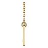 0.03 Carat Diamond Bar Cross Necklace In 14 Karat Yellow Gold, 16-18 Inches Image-2