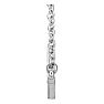 Sideways Cross Necklace In 14 Karat White Gold, 16-18 Inches Image-2