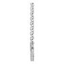 Sideways Cross Necklace In 14 Karat White Gold, 16-18 Inches Image-2