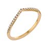 1/8 Carat Diamond Wedding Band In 14 Karat Yellow Gold Image-2