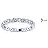 1 Carat Round Moissanite Eternity Ring In Platinum, Ring Size 8.5 Image-4