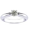 1/3 Carat Diamond Solitaire Engagement Ring in 14K White Gold
 Image-1