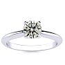 2/3 Carat Diamond Engagement Ring in 14K White Gold Image-1