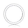 1 Carat Round Diamond Milgrain Eternity Ring In 14 Karat White Gold, Ring Size 7 Image-3