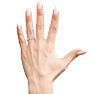 1 1/2 Carat Round Diamond Bezel Set Eternity Ring In 14 Karat White Gold, Ring Size 7 Image-5