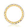2 Carat Round Diamond Eternity Ring In 14 Karat Yellow Gold, Ring Size 6 Image-3