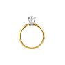 Cheap Engagement Rings, 1/3 Carat Marquise Diamond Solitaire Ring In 14K Yellow Gold Image-3