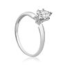 Cheap Engagement Rings, 1/2 Carat Marquise Diamond Solitaire Ring in 14K White Gold Image-6