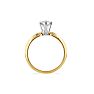 Cheap Engagement Rings, 1/2 Carat Marquise Diamond Solitaire Ring In 14K Yellow Gold Image-3