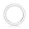 2 Carat Round Diamond Milgrain Eternity Ring In 14 Karat White Gold, Ring Size 7 Image-3