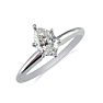 Cheap Engagement Rings, 1/2ct Pear Diamond Solitaire Ring in 14k White Gold. Bargain! Image-2